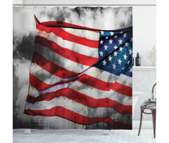 Banner in Sky Shower Curtain