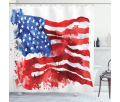 Digital Graffiti Shower Curtain