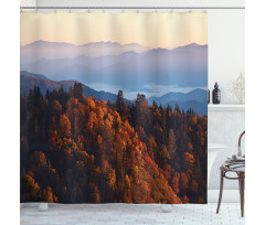 Sunrise Mountains Shower Curtain