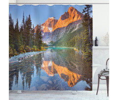 Canadian Mountains Shower Curtain