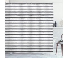 Grey and White Grunge Shower Curtain