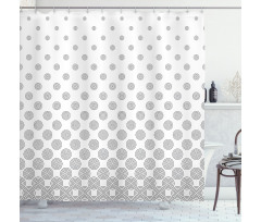 Spiraling Dots Shower Curtain