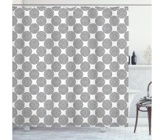 Rotated Lines Shower Curtain