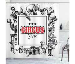 Circus Show Magician Shower Curtain