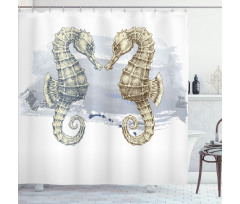 Seahorse Lovers Shower Curtain