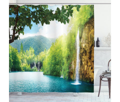 Crotian Lake Forest Shower Curtain