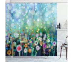 Flying Dandelions Art Shower Curtain