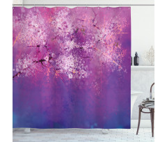 Hazy Romantic Paint Shower Curtain