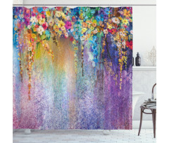 Blooming Flowers Shower Curtain