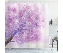 Sakura Tree Springtime Shower Curtain