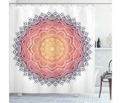 Mandala Orient Heart Shower Curtain