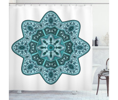 Eastern Chinese Mandala Shower Curtain
