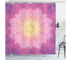 Mandala Floral Art Shower Curtain