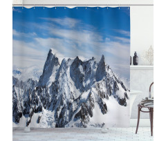 Picturesque Mont Blanc Shower Curtain