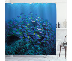 Shoal Reef Ocean Shower Curtain