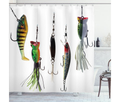Fishing Baits Hobby Leisure Shower Curtain