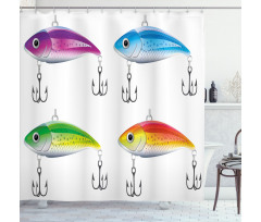 Sea Nautical Animals Shower Curtain