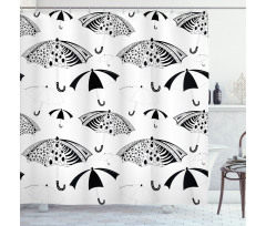 Ornate Umbrellas Shower Curtain