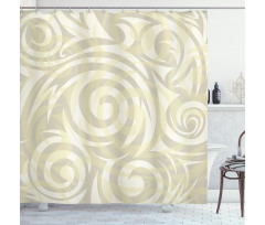 Vintage Swirling Floral Shower Curtain