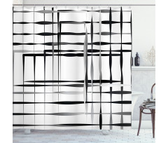 Abstract Art Geometric Shower Curtain