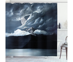 Lake Hill in America Shower Curtain