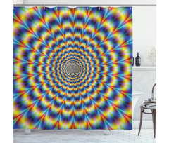 Psychedelic Hippie Art Shower Curtain