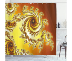 Spiral Infinity Shower Curtain