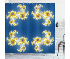 Floral Psychedelic Art Shower Curtain