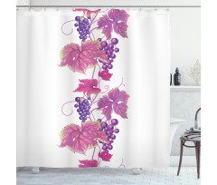 Vibrant Leaf and Plant Shower Curtain