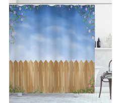 Swiled Spring Season Shower Curtain
