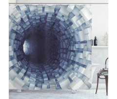Digital Print of Tunnel Shower Curtain