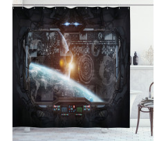 Wold Stardust Scenery Shower Curtain