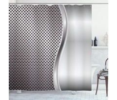 Square Shaped Grids Shower Curtain