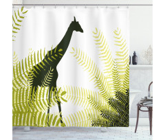 National Park Giraffe Shower Curtain
