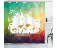 Flamingo Wild Animals Shower Curtain