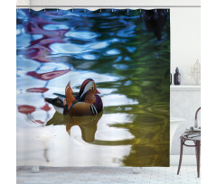Chinese Ducks in River Shower Curtain