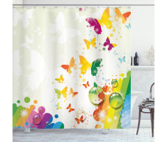 Butterfly Festival Art Shower Curtain