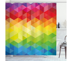 Triangle Daimond Shower Curtain