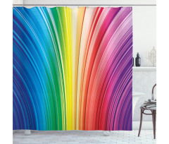 Psychedelic Stripes Shower Curtain