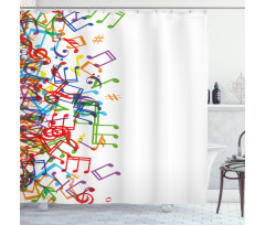 Rhthm Tempo Melody Shower Curtain