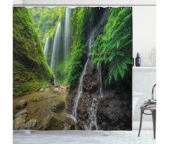 Waterfall Forest Shower Curtain