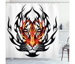 Jungle Tigers Prince Shower Curtain