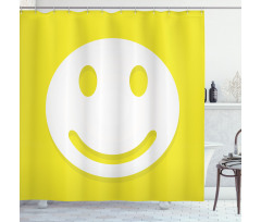 Positive Smiley Face Shower Curtain