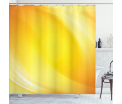 Yellow Lines Ombre Shower Curtain