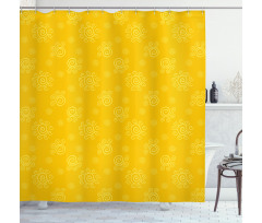 Sun Solar Sketchy Shower Curtain