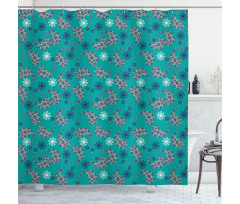 Style Flowers Shower Curtain