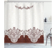 Floral Persian Design Shower Curtain