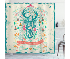 Inspirational Ornaments Shower Curtain
