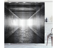 Dark Nİght Tunnel Shower Curtain