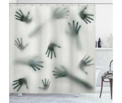 Ghost Alien Spirit Shower Curtain